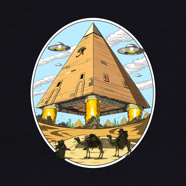 Alien Egyptian Pyramid by underheaven